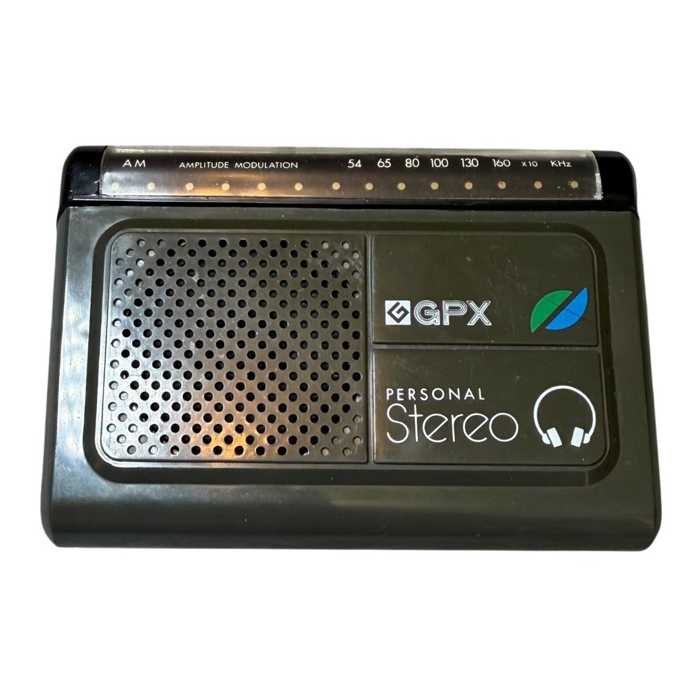 Vintage GPX Model A2845 Personal Stereo AM/FM Radio Walkabout With Speaker
